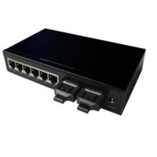 Ethernet Switch Converter mit 2 Fiber Port und 6 RJ45 Port